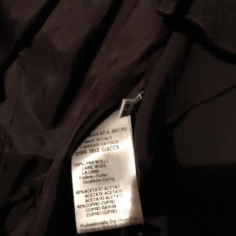 Chocolate Brown Ruffle Neck short Jacket - Picture 3 of 3
